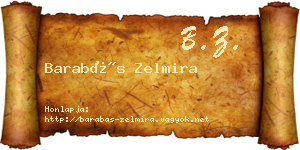 Barabás Zelmira névjegykártya